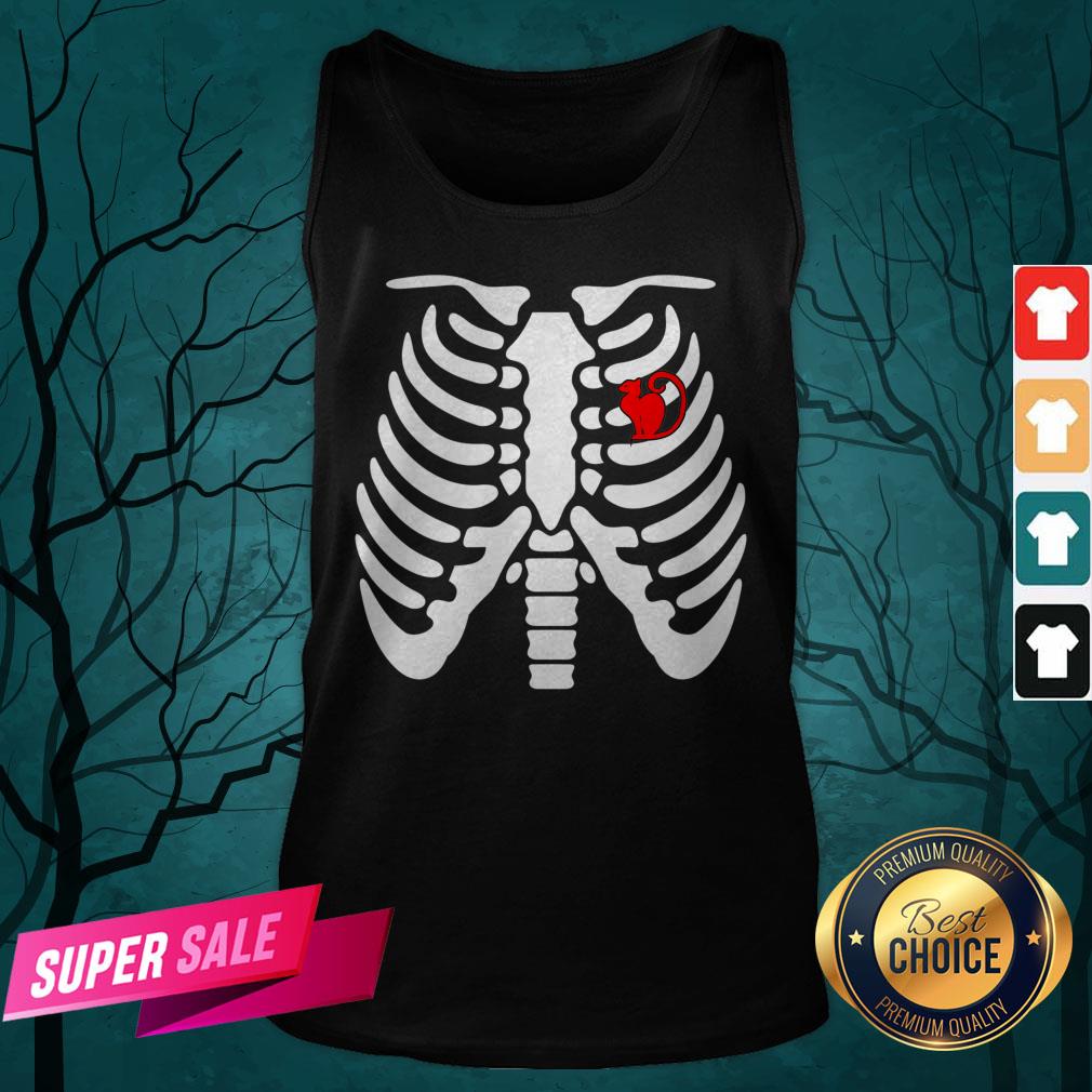 Official Halloween Day Skeleton Cat Shirt - Image 5