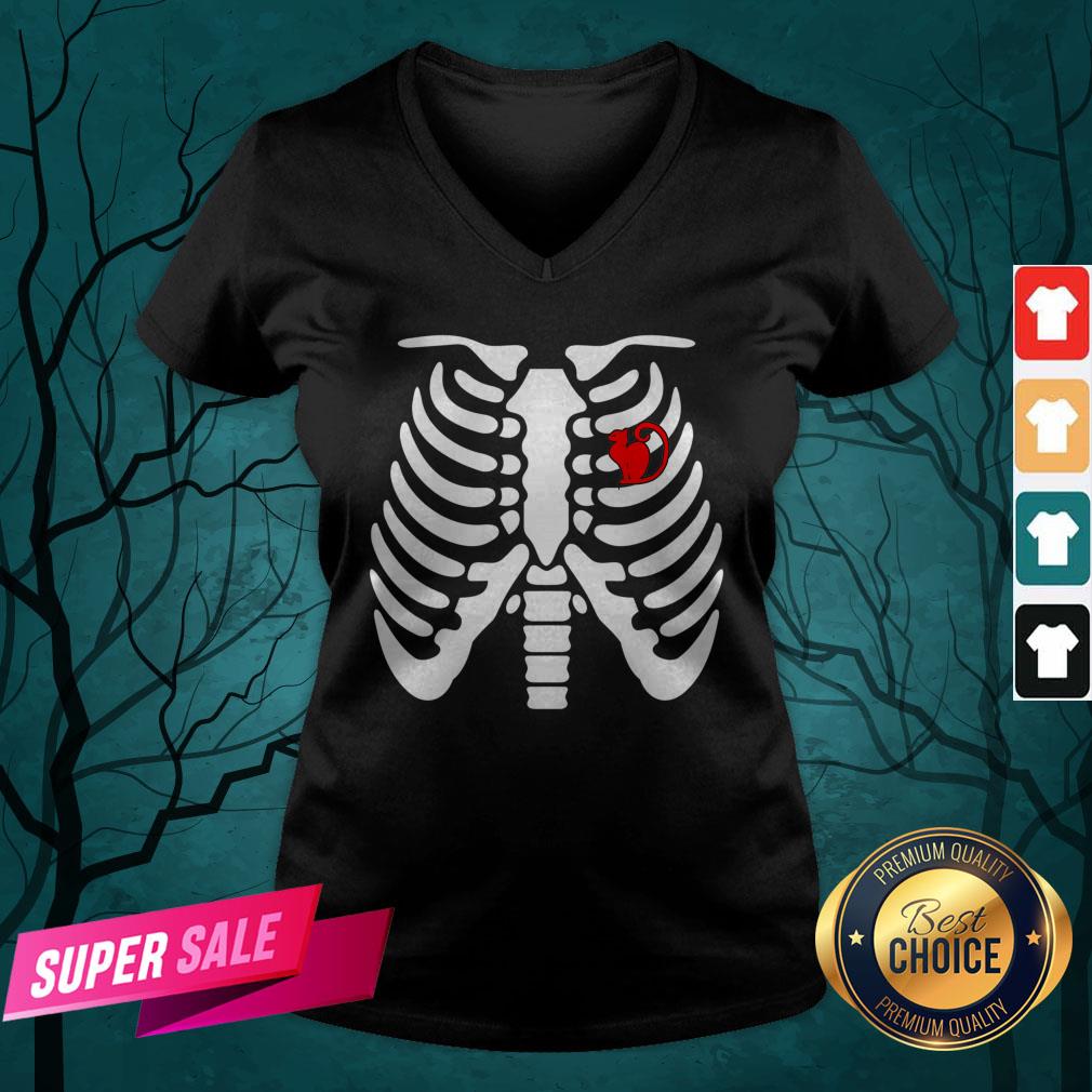 Official Halloween Day Skeleton Cat Shirt - Image 4