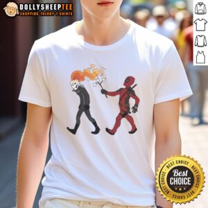 Premium Deadly Smores Deadpool Ghost Rider T-Shirt