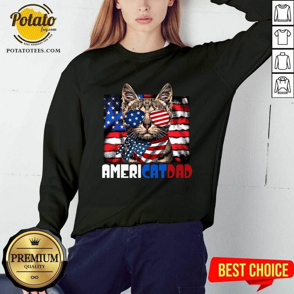 Americat Dad 4th Of July Shirt - Image 4