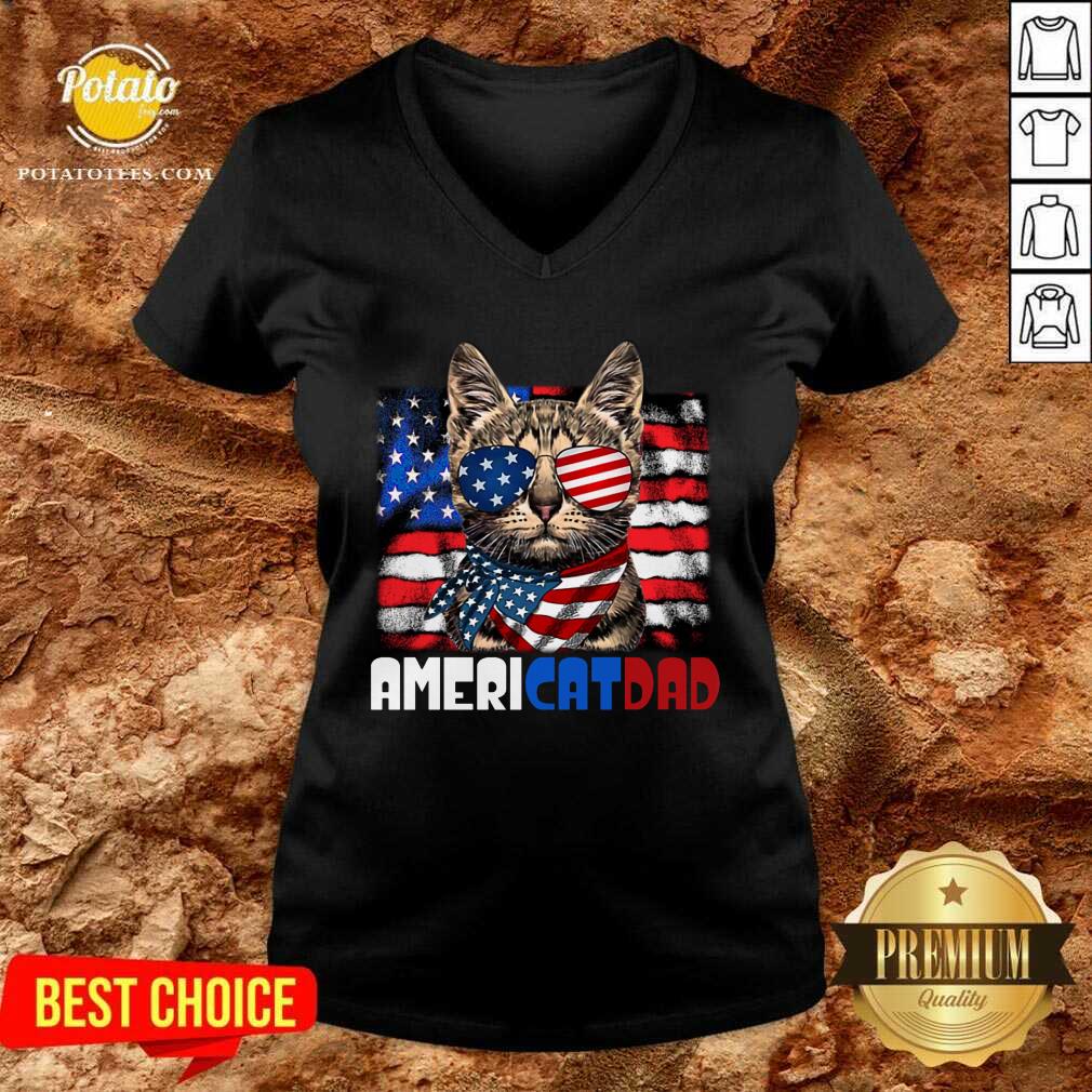 Americat Dad 4th Of July Shirt - Image 2