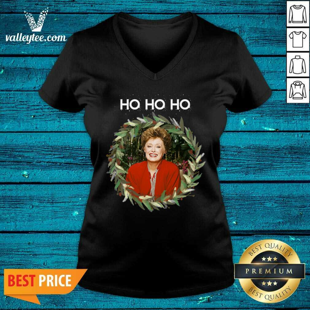 Lovely Golden Girls Blanche Ho Ho Ho Christmas Shirt - Image 4