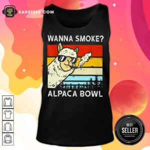 Alternative view of Funny Wanna Smoke Alpaca Bowl Vintage Shirt