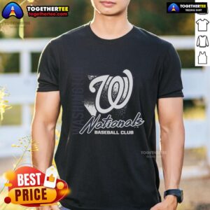 Premium Washington Nationals Side Arm Baseball Club T-Shirt