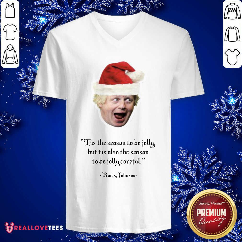 Top It’s The Season To Be Jolly Boris Jumper Boris Johnson Christmas Shirt - Image 5