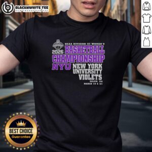 Nice New York University Violets 2026 NCAA Division III Women's Basketball Final Championship T-Shirt