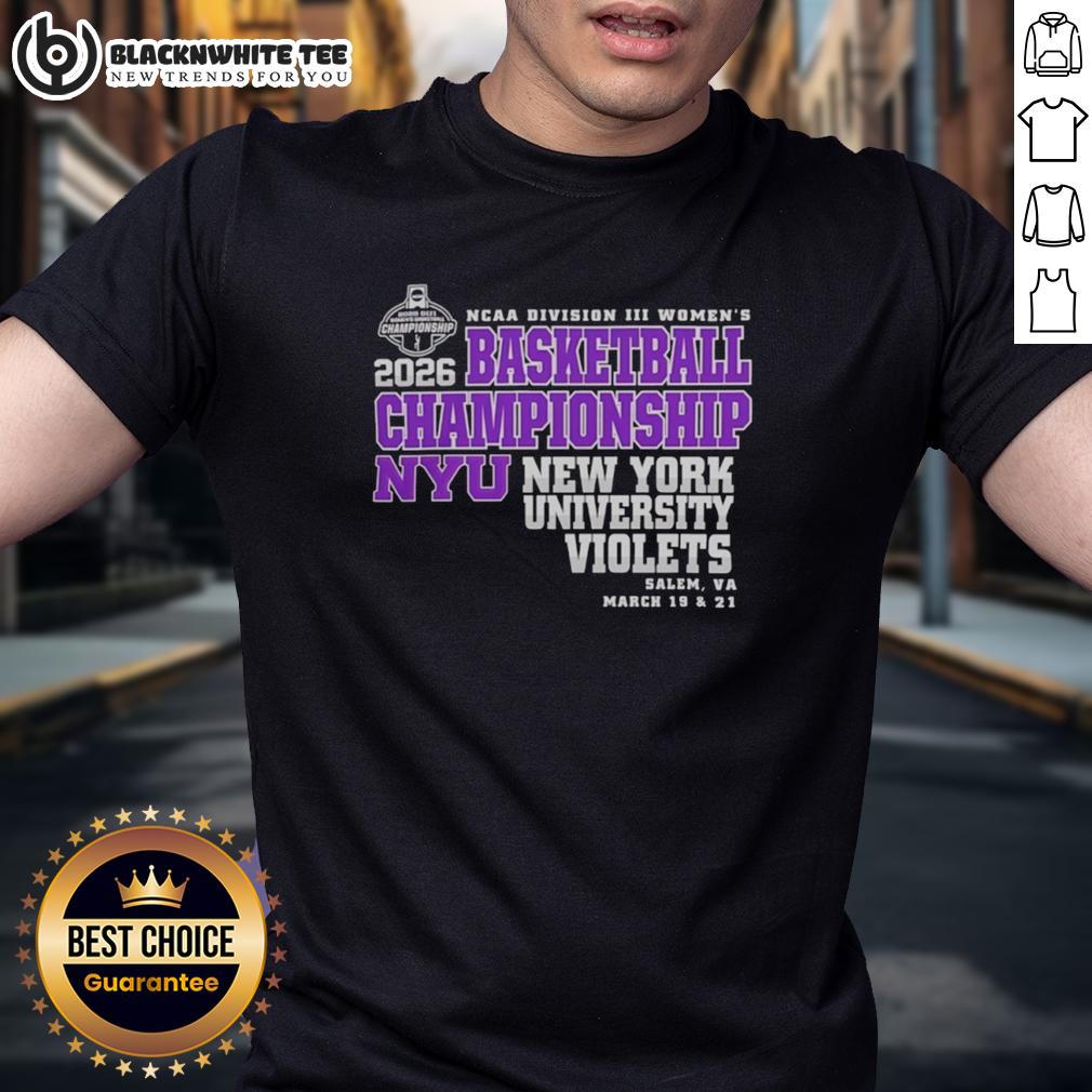 Nice New York University Violets 2026 NCAA Division III Women's Basketball Final Championship T-Shirt