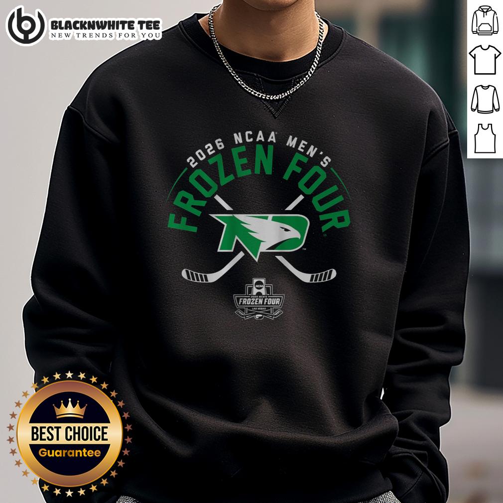 Nice North Dakota Men's Hockey 2026 Frozen Four T-Shirt - Image 5