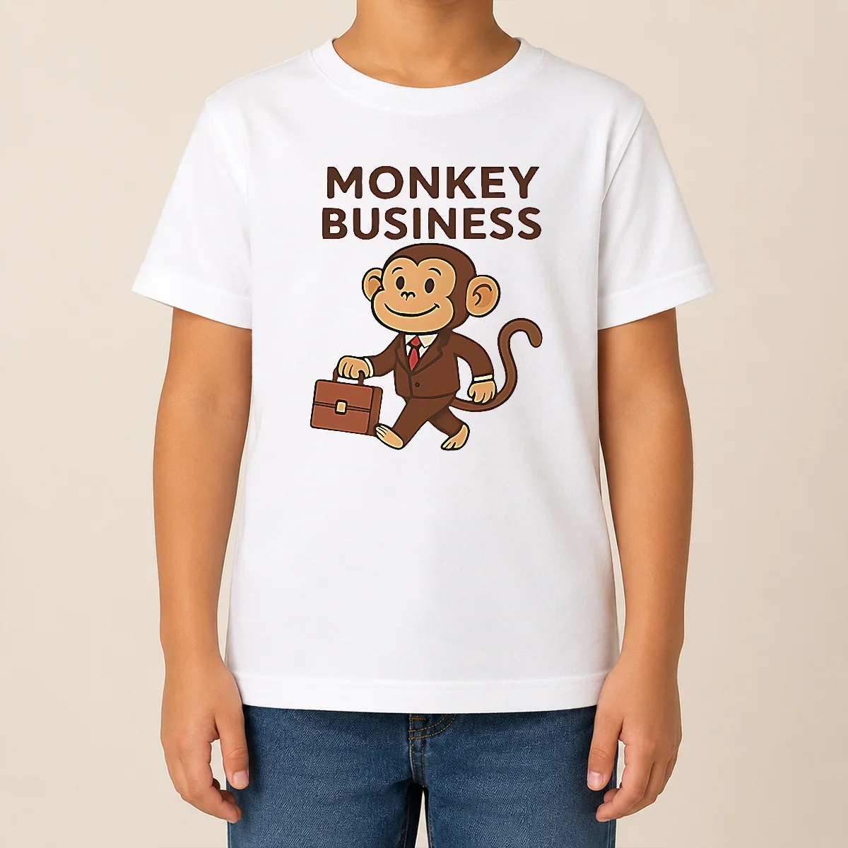 Happy Hot Monkey Business Professional Monkey With Briefcase Shirt - Image 9
