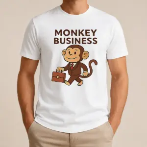 Happy Hot Monkey Business Professional Monkey With Briefcase Shirt