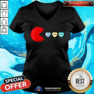 Alternative view of Nice Pacman I Love You Heart Valentine's Day T-shirt