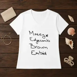 Alternative view of Top Maxey Edgecomb Brown And Embiid Philadelphia 76ers Players Shirt