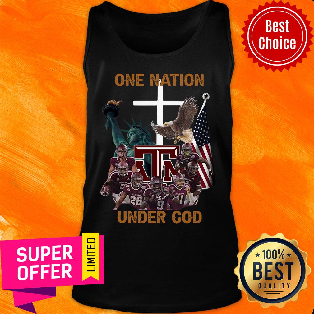 Texas A and M Aggies One Nation Under God Shirt - Image 3
