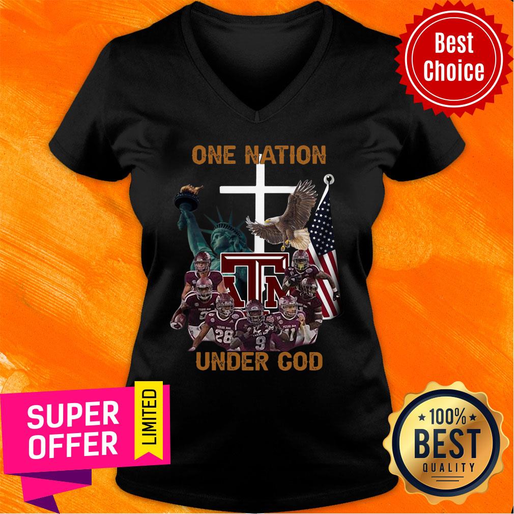 Texas A and M Aggies One Nation Under God Shirt - Image 2