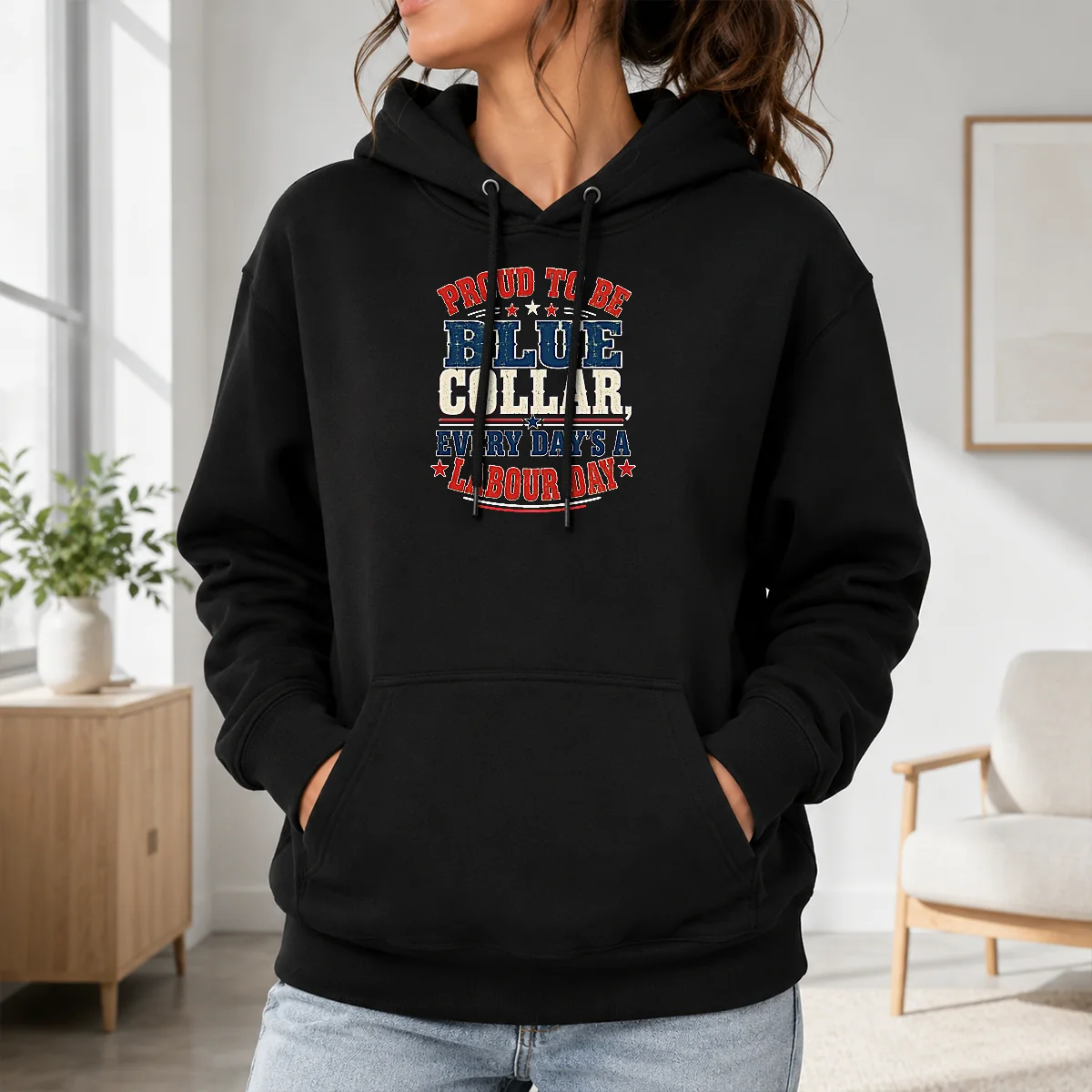 Hot Labour Day Vintage Blue Collar Pride Shirt - Image 7