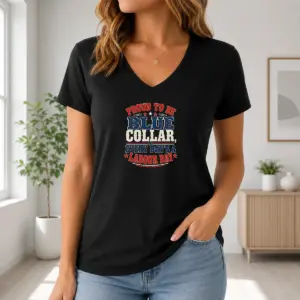 Alternative view of Hot Labour Day Vintage Blue Collar Pride Shirt