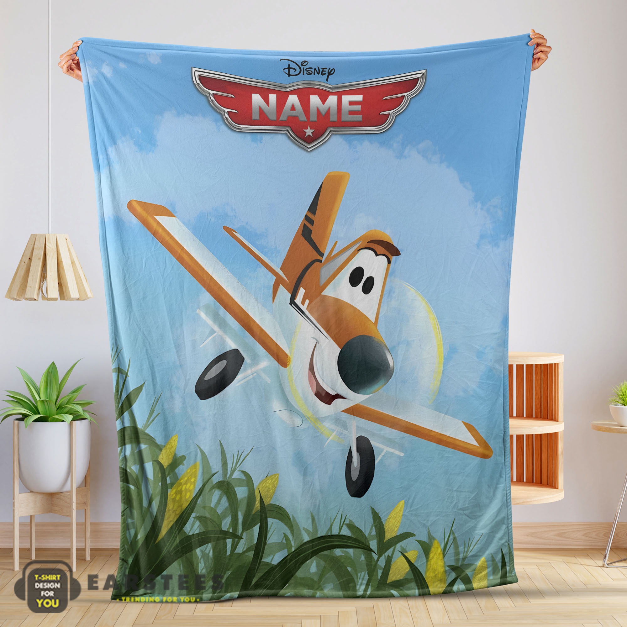Good Disney Planes Movie Dusty Crophopper Blanket Fleece Customized Blanket