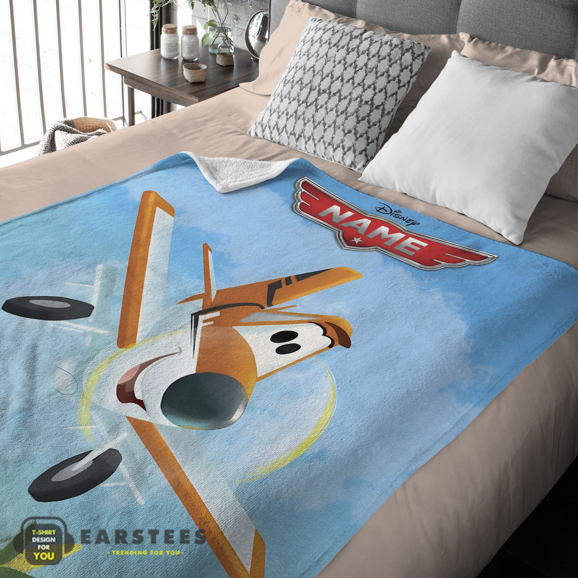 Good Disney Planes Movie Dusty Crophopper Blanket Fleece Customized Blanket - Image 2