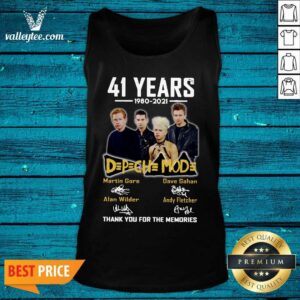 Alternative view of Cute 41 Years 1980 2021 DPCH MOD Thank You For The Memories Signatures Shirt