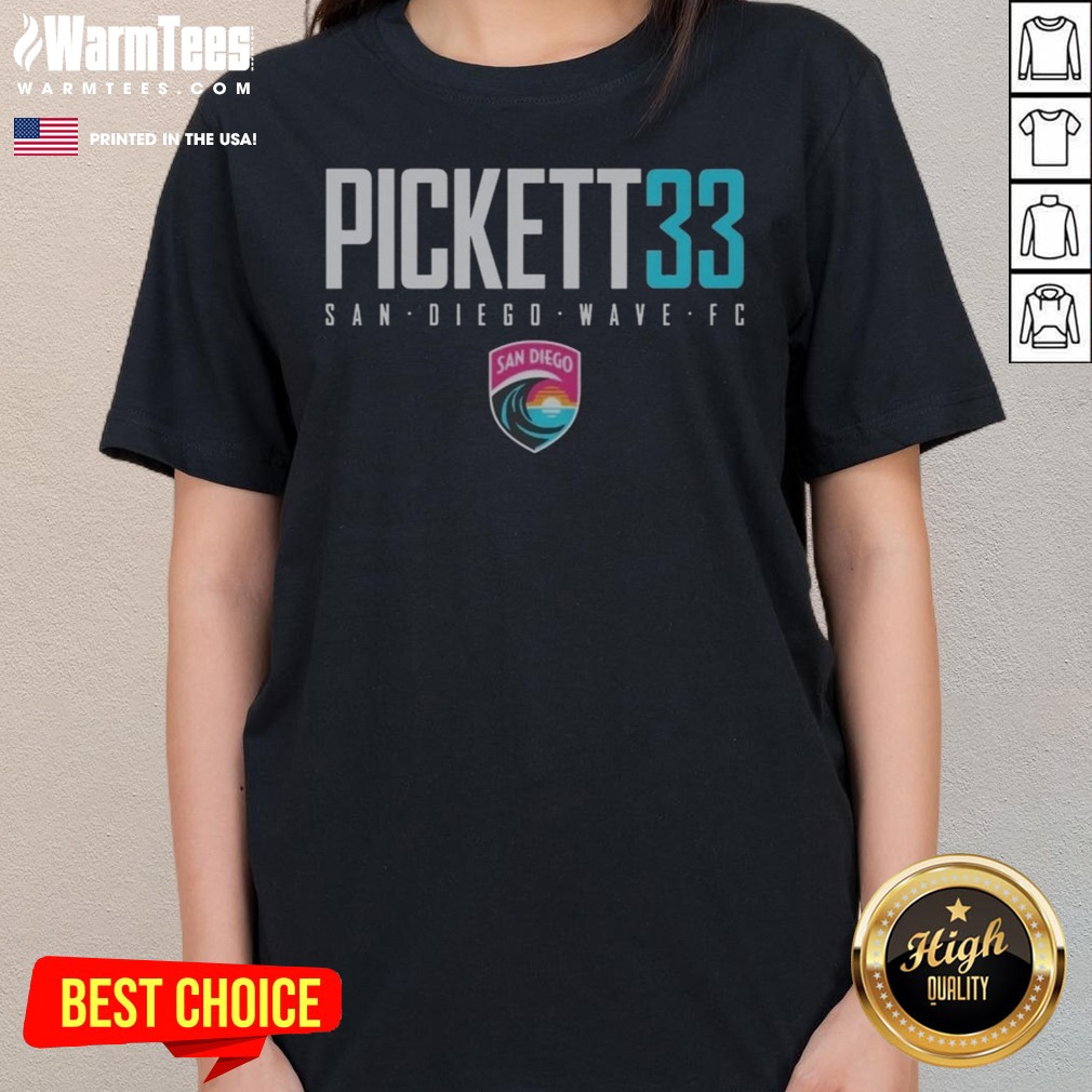 Awesome San Diego Wave FC Pickett 33 San Diego Wave FC Soccer League Shirt - Image 3