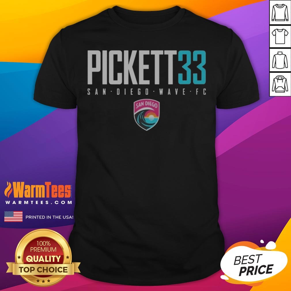 Awesome San Diego Wave FC Pickett 33 San Diego Wave FC Soccer League Shirt