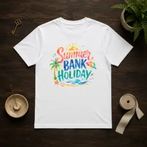 Nice Watercolor Summer Bank Holiday Beach Palm Starfish Shirt