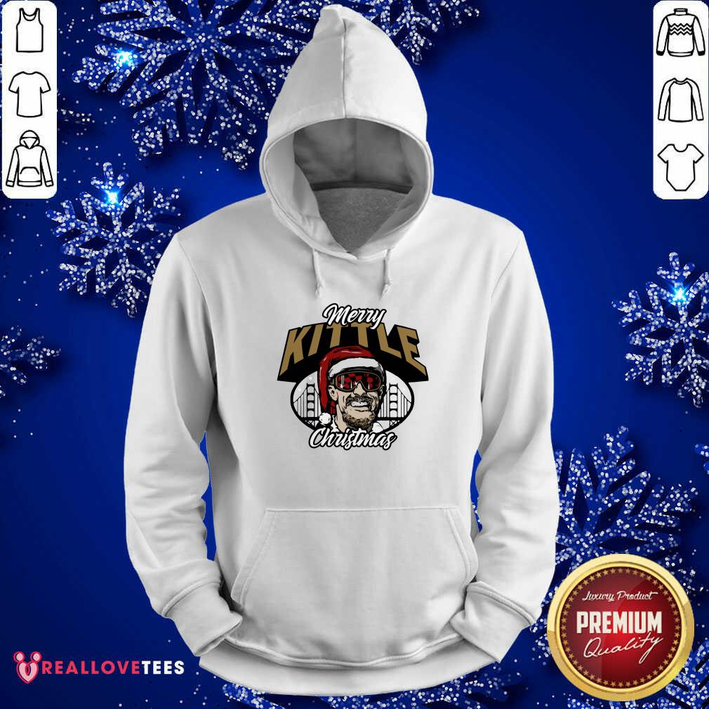 Funny George Kittle Merry Kittle Christmas Shirt - Image 4