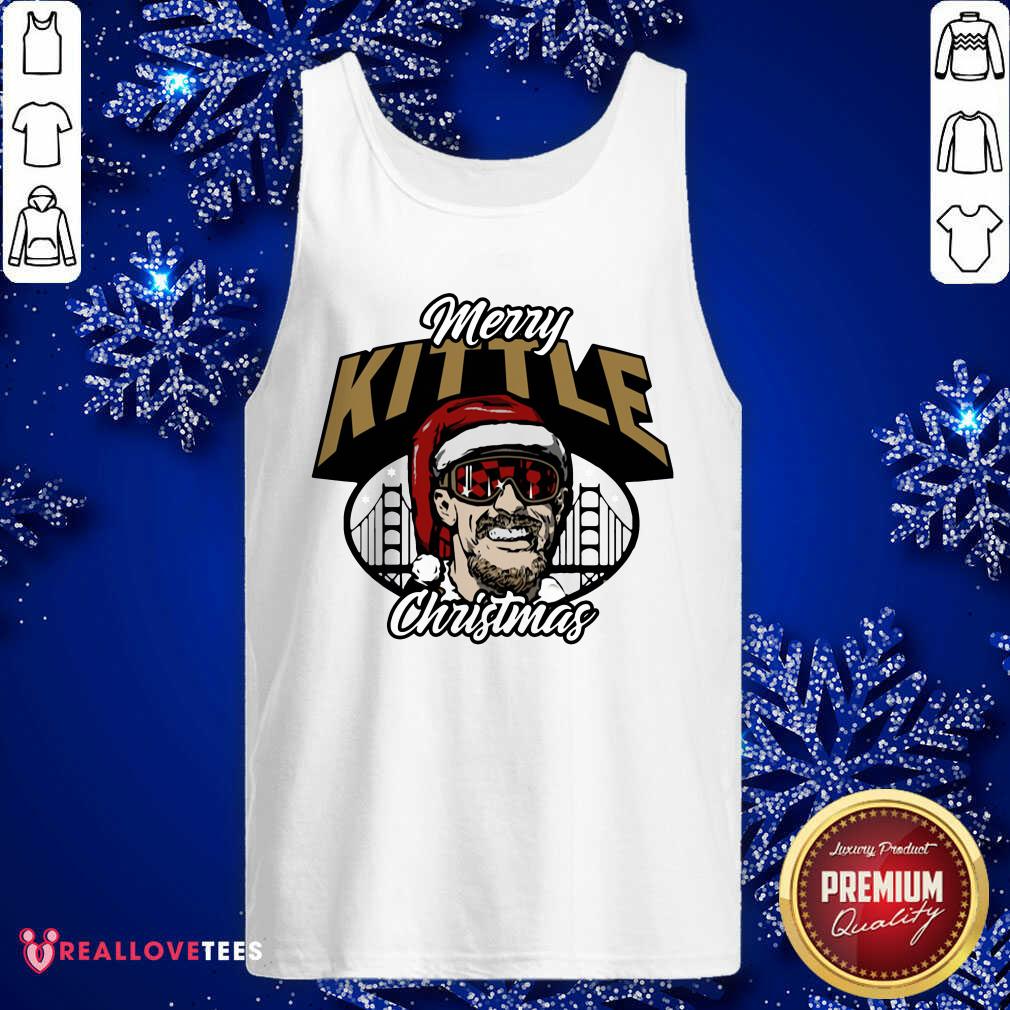 Funny George Kittle Merry Kittle Christmas Shirt - Image 2