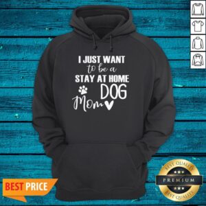 Alternative view of I Just Want To Be A Stay At Home Dog Mom Design Dog Lover Style Women Funny Dog Saying Mom Shirt