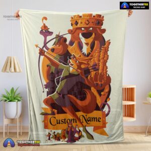 Official Disney Cartoon Robin Hood Blanket Fleece Customized Blanket
