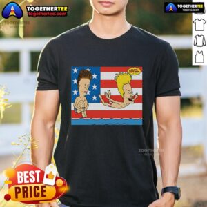 Original Junior's Beavis And Butt-Head American Beach July 4th T-Shirt