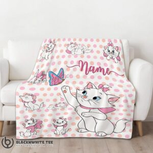 Alternative view of Premium Marie Cat Blanket Fleece Customized Blanket