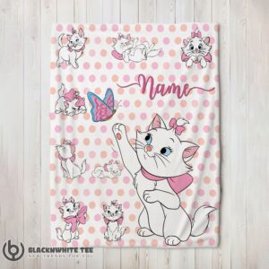 Premium Marie Cat Blanket Fleece Customized Blanket