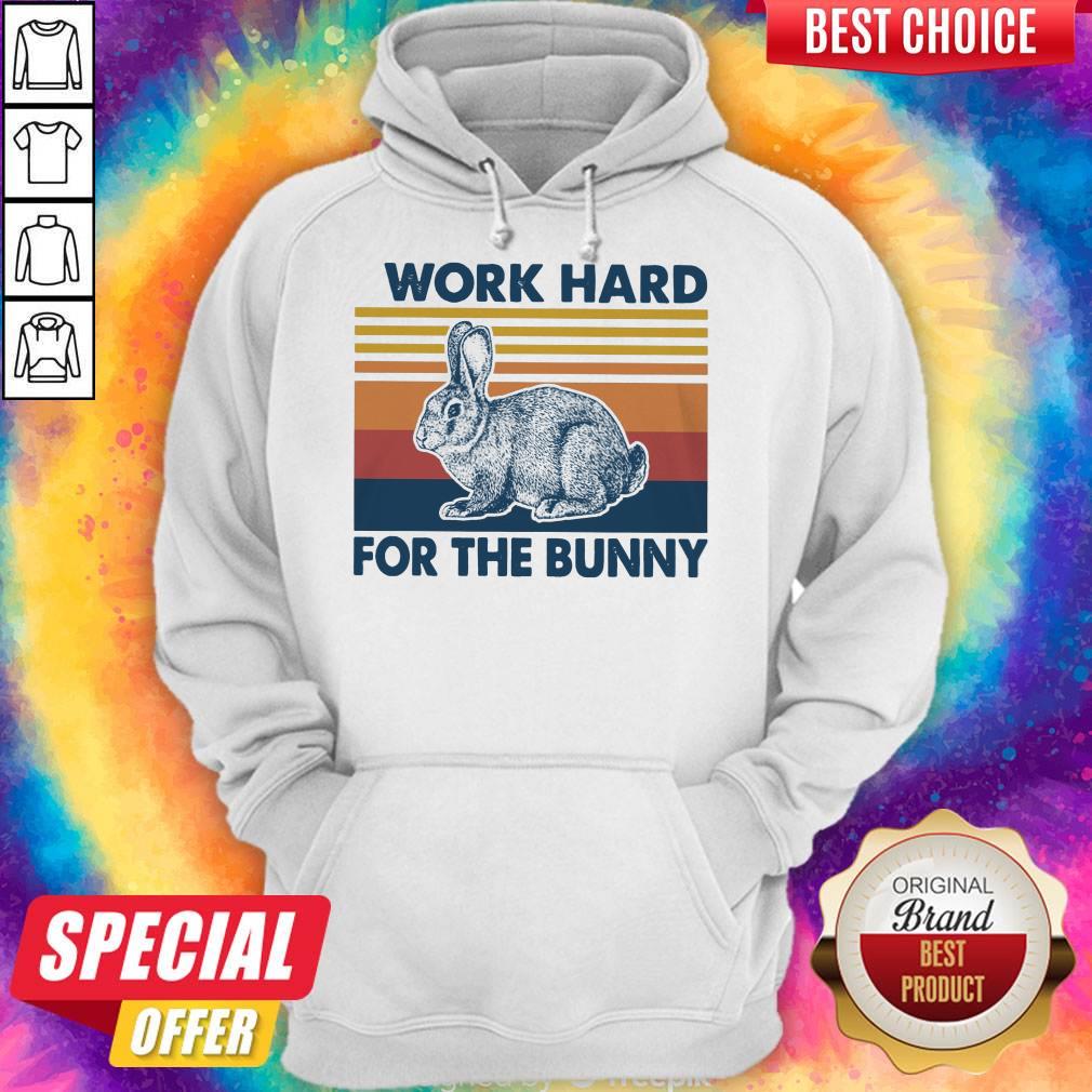 I Work Hard For The Bunny Vintage Shirt - Image 2