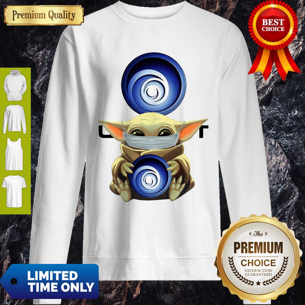 Nice Star Wars Baby Yoda Hug Ubisoft Mask Covid 19 Shirt - Image 5