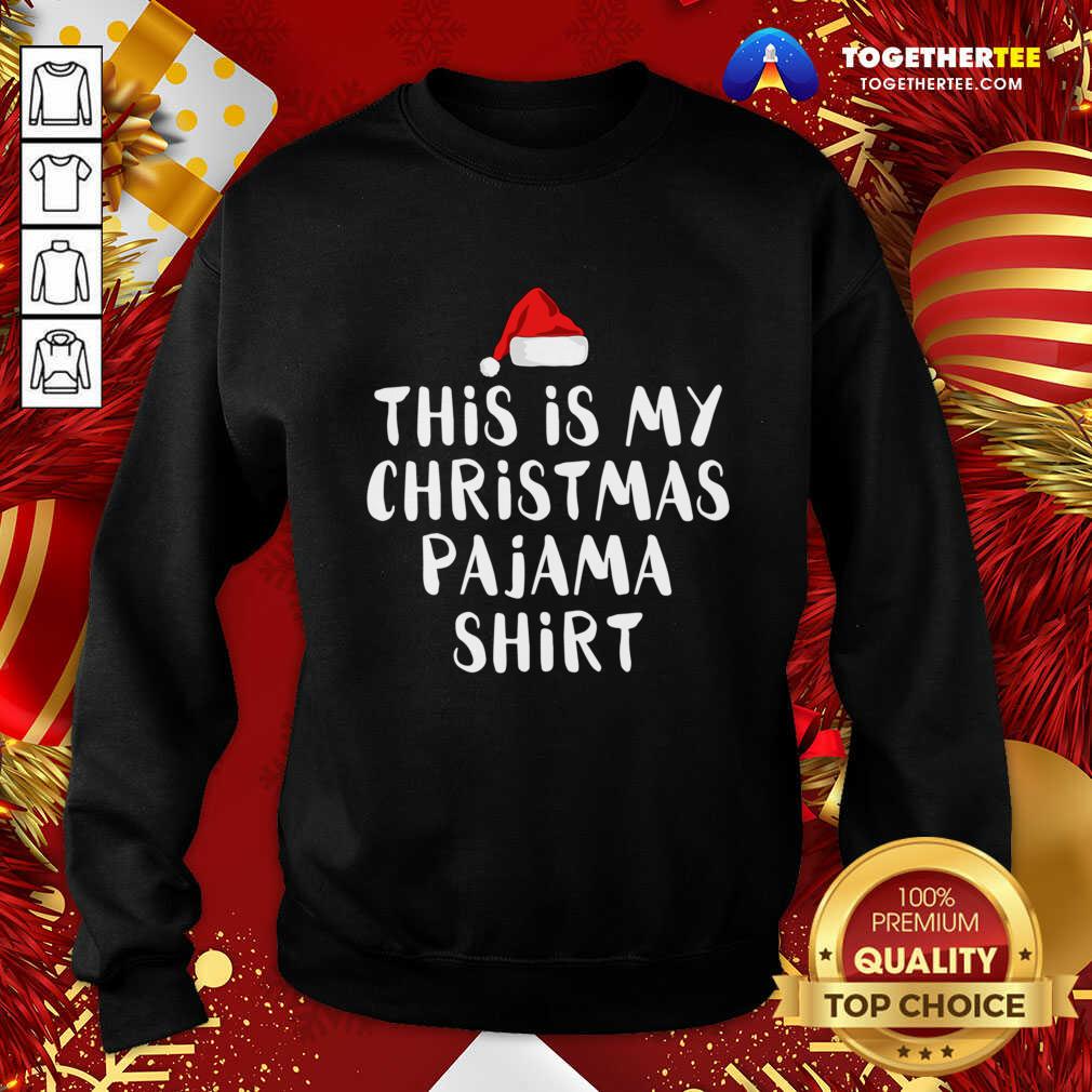 Official This Is My Christmas Pajama Santa Shirt - Image 4