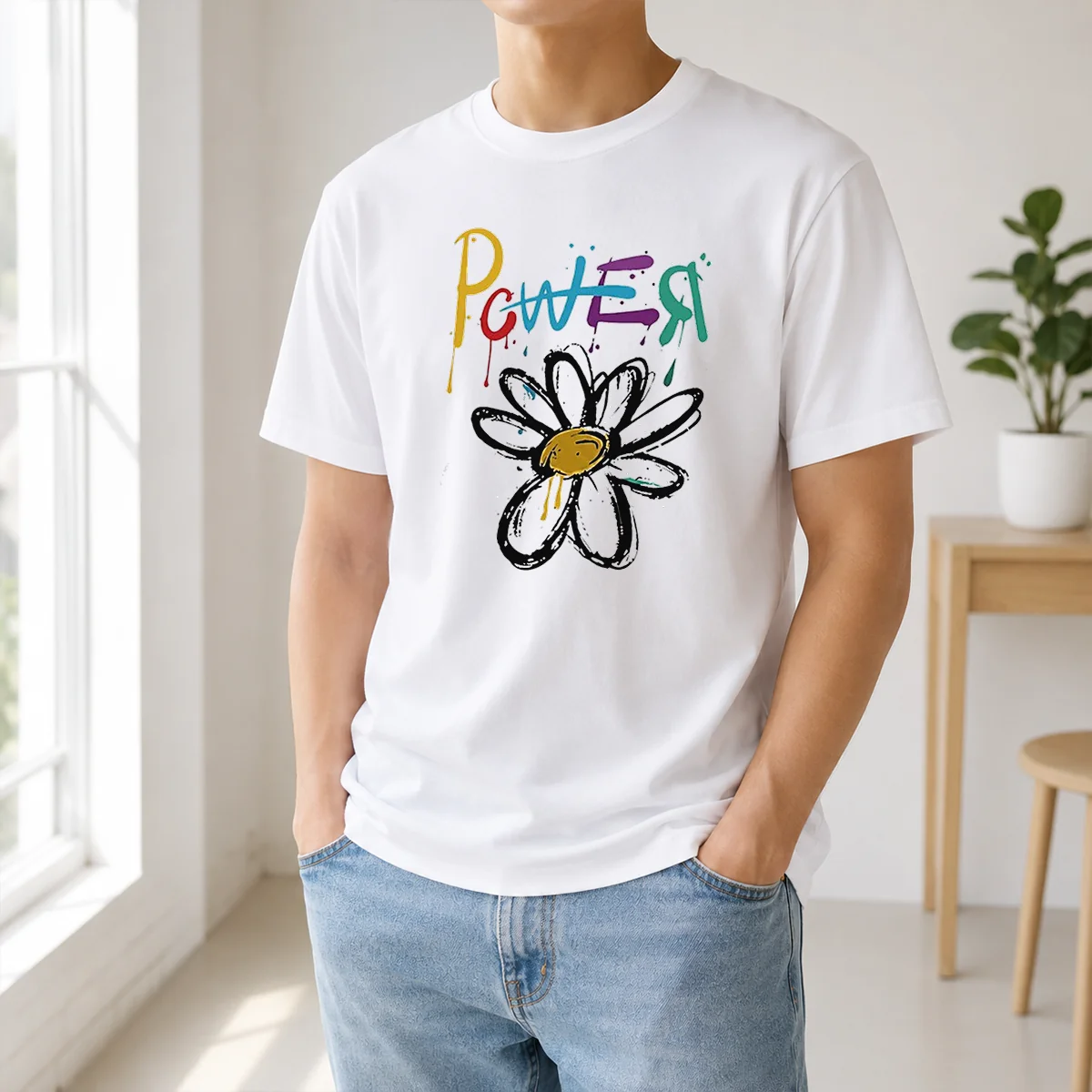 Funny Dragon Power World Tour Flower Handraw Shirt