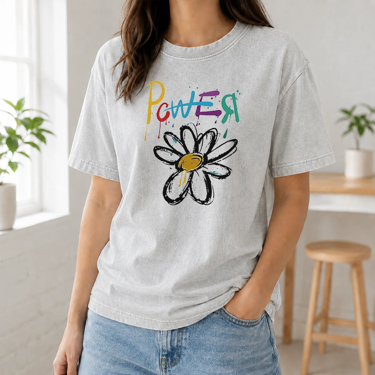 Funny Dragon Power World Tour Flower Handraw Shirt - Image 8
