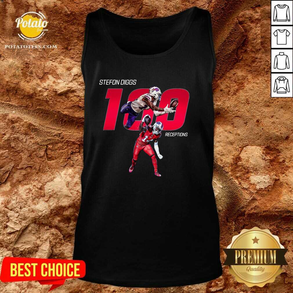 Perfect Buffalo Bills Stefon Diggs 100 Receptions Shirt - Image 3