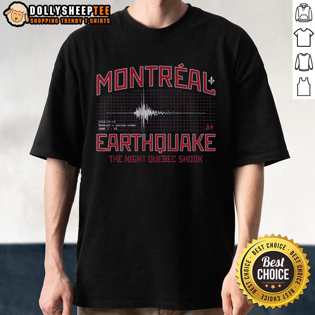 Hot The Montreal Earthquake Newhook's Series-Ender T-Shirt