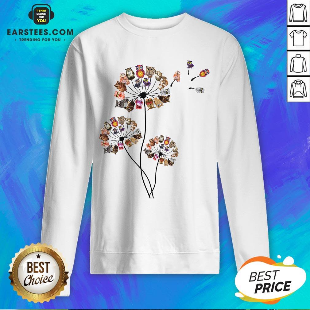 Hot Owl Dandelion Shirt - Image 5