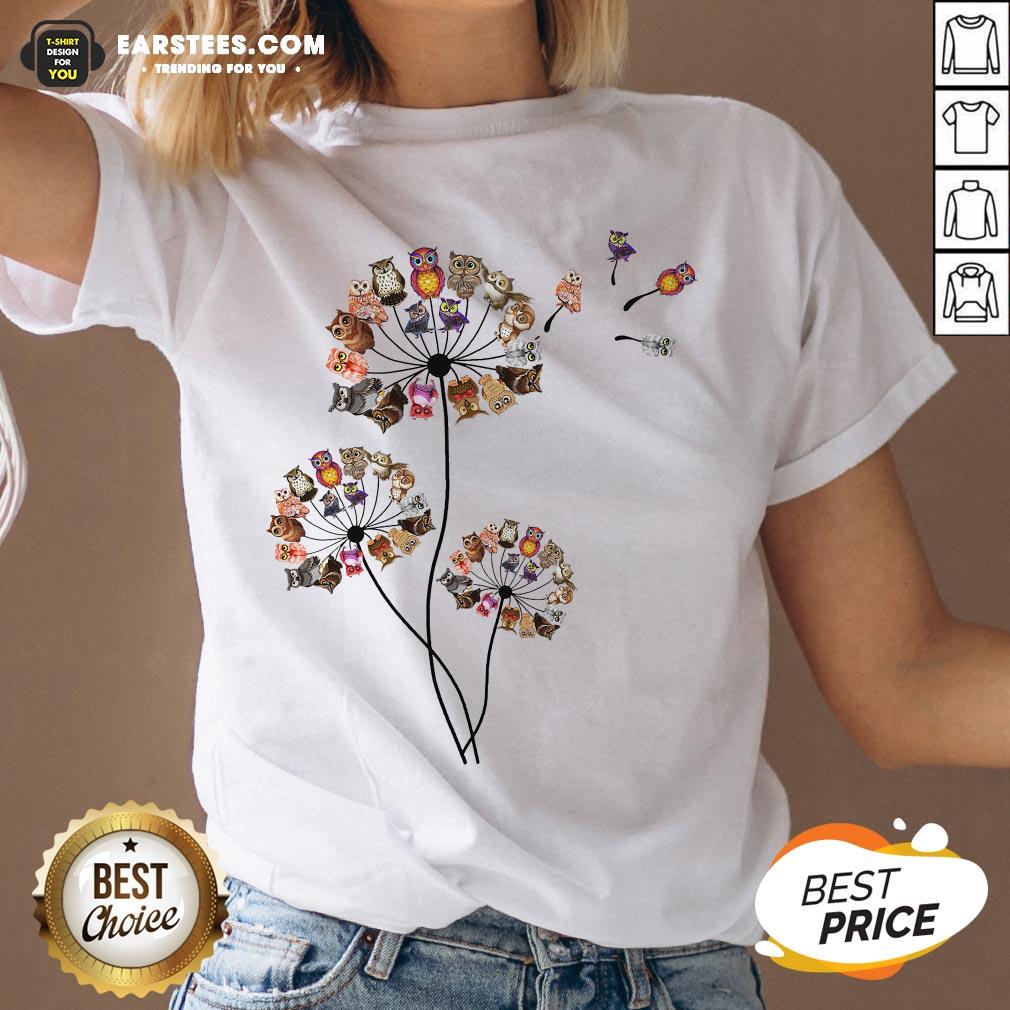 Hot Owl Dandelion Shirt - Image 3