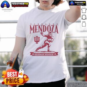 Official Indiana Football Fernando Mendoza Heisman Trophy T-Shirt
