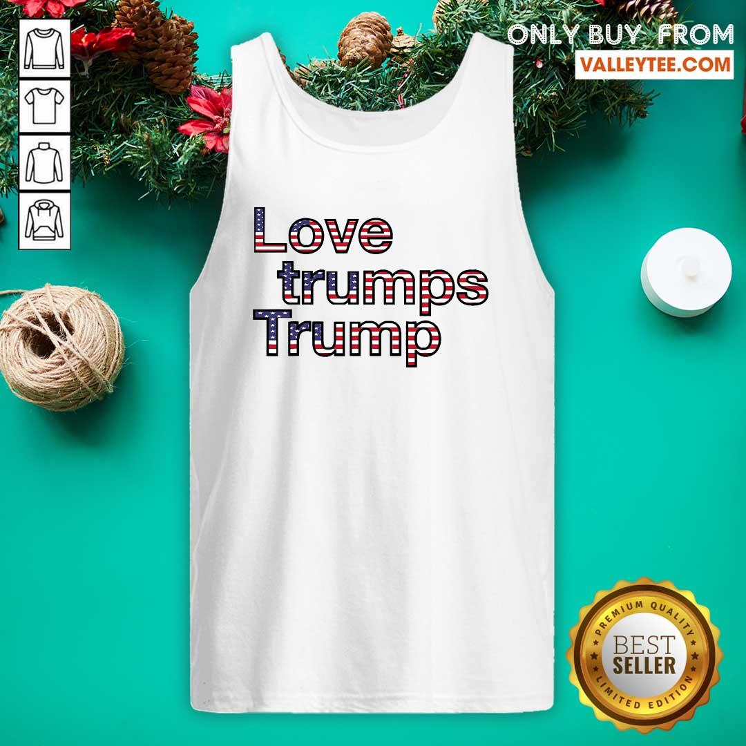 Flawless 2021 Inauguration Day Love Trumps Trump American Flag Shirt - Image 5