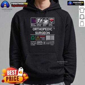 Alternative view of Official Orthopedic Surgeon Skills Problem Solving Wine Coffee Lover T-Shirt