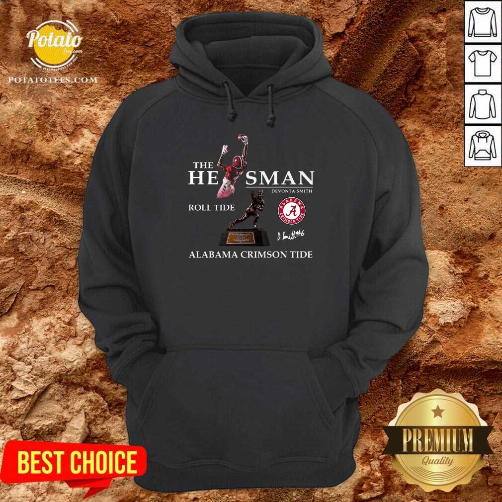 Top The He Man Devonta Smith Roll Tide Alabama Crimson Tide Signature Shirt - Image 5