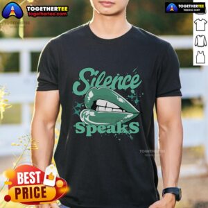 Pretty Silence Speaks Retro Green Glow 1s Matching T-Shirt