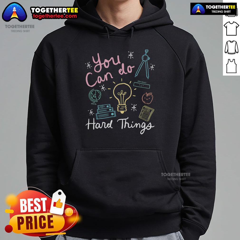 Pretty Testing Day You Can Do Hard Things Teacher State Testing T-Shirt - Image 2
