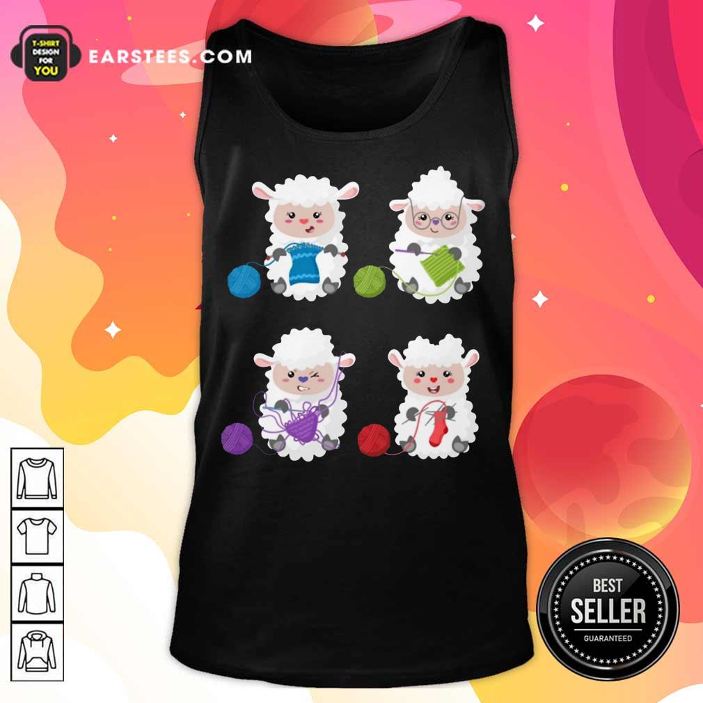 Top Sheep Knitting Lover Shirt - Image 3