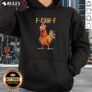 Alternative view of Awesome F-Caw-F Chicken Humor T-Shirt